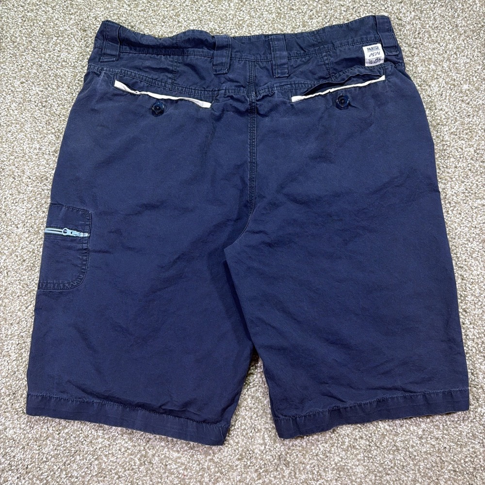Y2K Parish Navy Blue Shorts Hiphop Style Essentials Size 36 Waist
